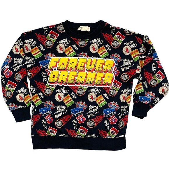 ZARA Forever Dreamer Black Print Sweatshirt - Picture 2 of 4